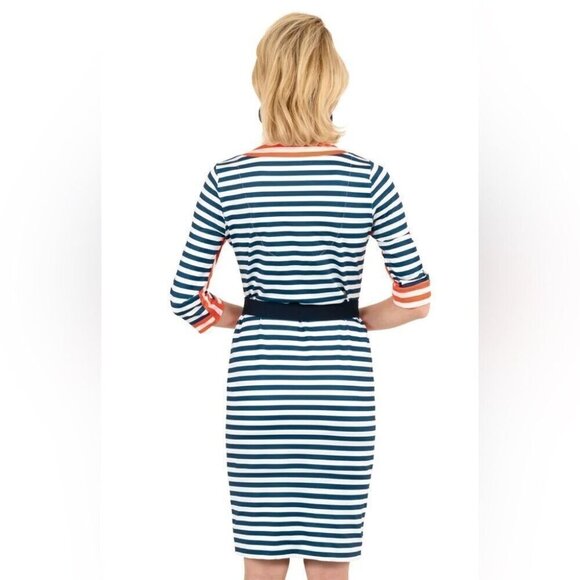 Gretchen Scott The Hinckley Jersey Split Neck Dress XL - Picture 13 of 13